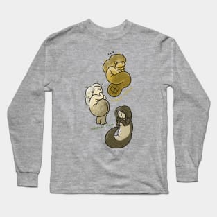 Three mermaid Selkie: a beaver siren, a seal siren, a otter siren Long Sleeve T-Shirt